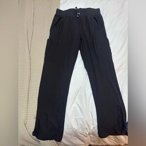 Women’s Med Couture Black Scrub Pants- Size Large Tall